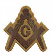 Masonic Emblem 3 7/8-In  Medium Double-Raised Symbol